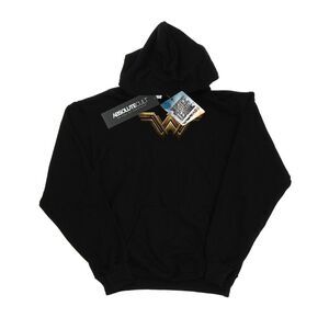 DC Comics Mens Justice League Movie Wonder Woman Emblem Hoodie / Black